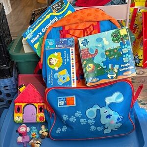 Blues Clues Gift Set Backpack Puzzle Magnets Cards Book Y2K
